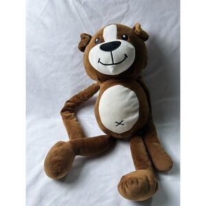 Nanco Plush Dog Hanging Floppy Hanging Hook & Loop Brown Soft Stuffed Animal 21"